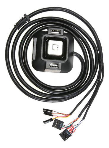 Interruptor De Pequeña Sala Para Pc Duas Usb 2.0 Botão