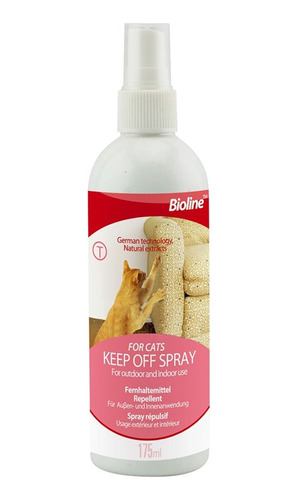 Bioline Keep Off Spray For Cat (repelente Para Gatos) 175 Ml