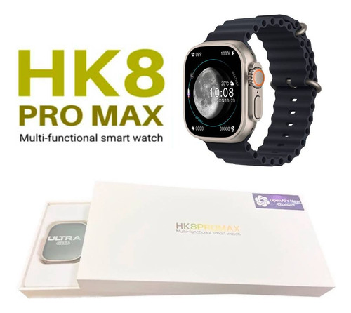 Smartwatch Reloj Hk8 Pro Max 2 Chat Gpt Amoled Color Negro