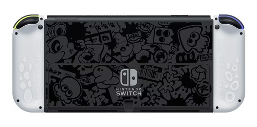 Imagen 2 de 5 de Nintendo Switch OLED 64GB Splatoon 3 Edition color degradado azul y degradado amarillo y negro