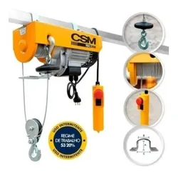 Comprar Guincho Elétrico Cabo Aço 300/600kg Monof. Csm Profissional 110V no Mercado Livre