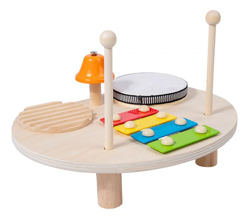 Juego De Batería Para Niños, Xilófono De Madera,