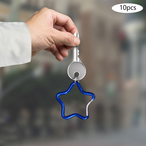 5 Mosquetón Con Forma De Estrella De , Clips Para Llavero,