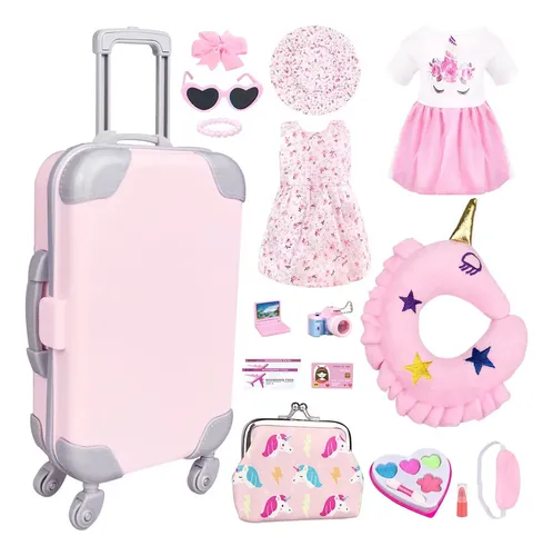 17 Piezas De Ropa Y Accesorios De Mueca De Nia De 18 Pulgada