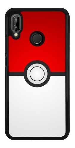 Funda Protector Para Huawei Pokemon Pokebola Rojo Blanco