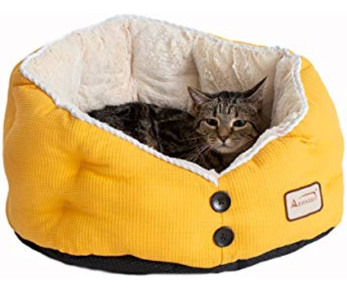 Armarkat Cat Bed Modelo C75hmb / Mh Gold Waffle Texture Poly