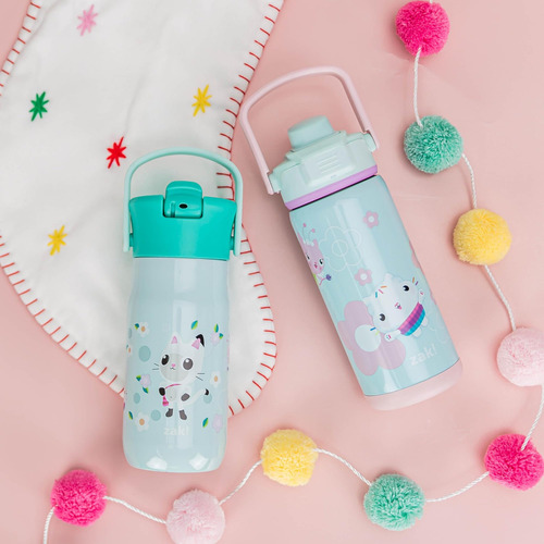 Zak Designs Harmony Gabbys Dollhouse Kid Botella De Agua Par
