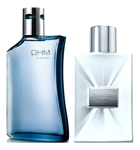 Perfume Ohm Azul + Zentro Hombre Yanba - mL a $1259