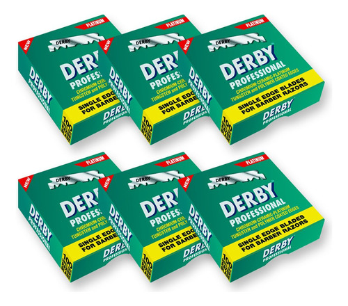 600 Cuchillas Para Barba De Derby Semiprofesionales.