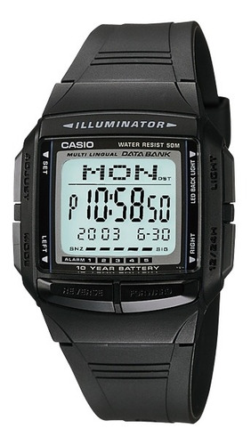 Relógio Masculino Digital Casio Data Bank Db-36-1av