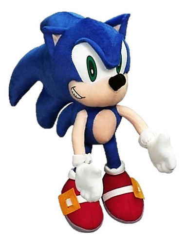 Boneco De Pelúcia 50cm Sonic Azul Ouriço Fofinho Promoção