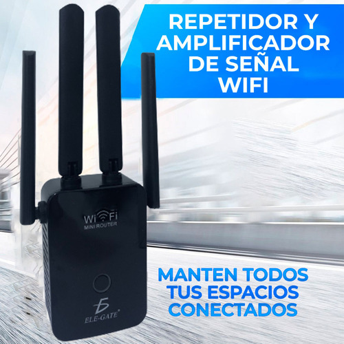 Repetidor Wifi 2.4g Amplificador Señal 1200mbps 110/230v Wps