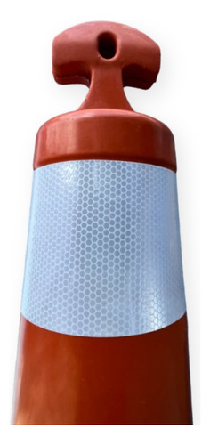 Kit 10 Cone Balizador Tipo T De Sinalização Refletivo Obra