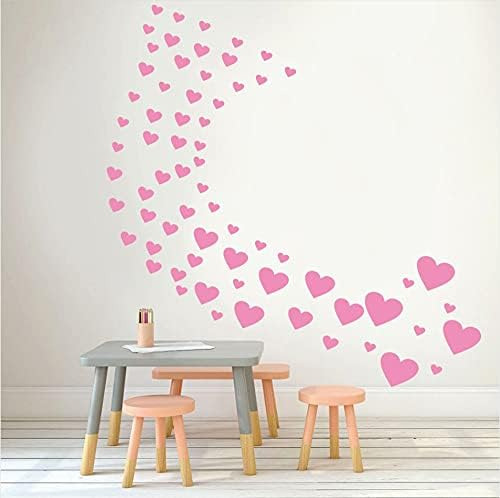 Anfrjji Pegatinas De Pared Con Forma De Corazón - Calcomanía