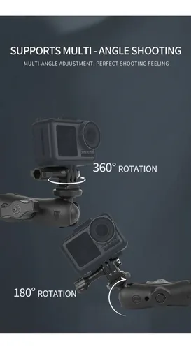Pinza Anclaje Rápido Tipo Ram Cámaras Acción Gopro Insta 360