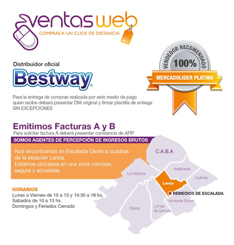 X 3 Cartucho Repuesto Bomba Filtro N° 3 Bestway = Intex A