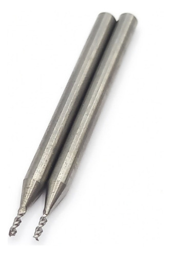 Fresa Topo Reto Aluminio 1mm 2 Cortes Hard Yools