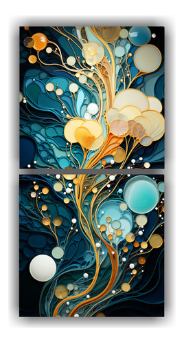 80x40cm Arte Multicolor Con Diseño Textura Original Flores