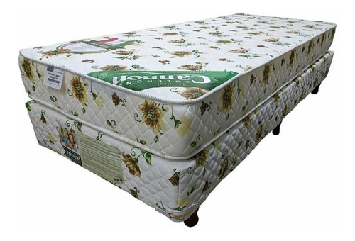 Sommier Y Colchon Cannon Tropical 80 X 190 Alta Densidad