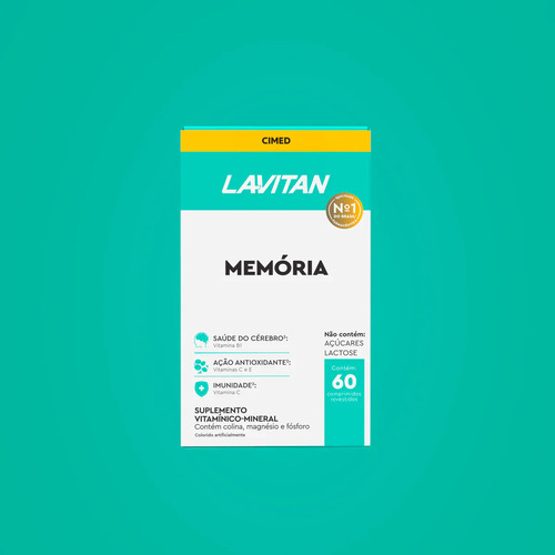 Memo Neuro Com 60 Comprimidos Revestidos Lavitan Sabor Sem Sabor