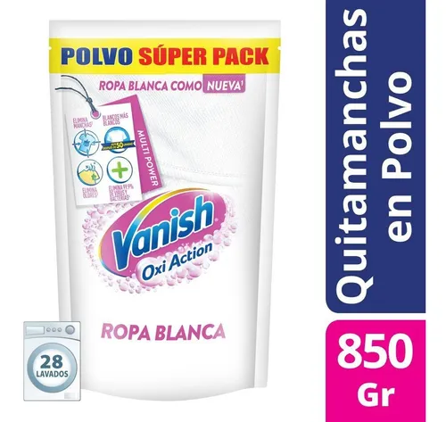 Quitamanchas En Polvo Vanish Blanco Repuesto X 850g