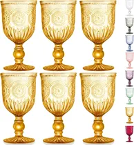 Comprar Juego De Copas De Vino De Ámbar Yungala De 6 Copas De Ámbar,