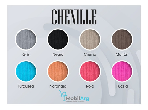 Imagen 3 de 9 de Apoya Pie Paulin Cromado Chenille Linea Premium Otomano Paulin Garantia 12 Meses - Mobilarg