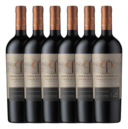 6x Vino Casas Patronales Gran Reserva Carménère