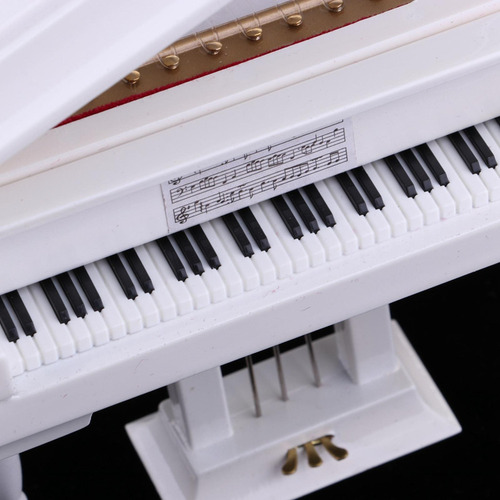 . Mini Piano Modelo Madera + Plástico Caja De Música Musical