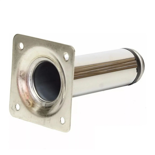 Kit Com 6 Pé P Móveis Sofá Armário Redondo 13 Cm Inox Polido