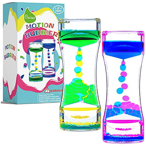 Cucue Liquid Motion Bubbler Timer, Colorful Liquid Vyfpo