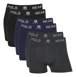 Kit 6 Cuecas Boxer Microfibra Polo Wear Sem Costura Original - R$ 59