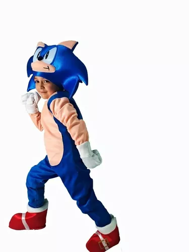 Disfraz De Sonic Boom Superhero Hedgehog Cosplay Para Niños