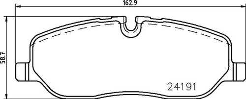Pastilla De Freno Para Land Rover Discovery Delantera