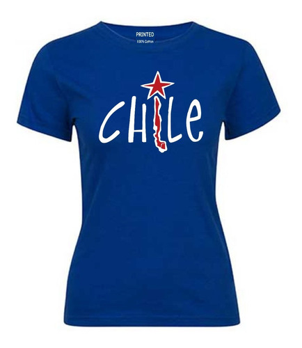 Polera Mujer Estampado Fiestas Patrias Chile