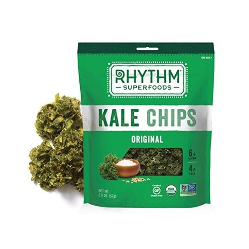 El Ritmo Superfoods Orgánica Kale Chips, Original, 4 Conde