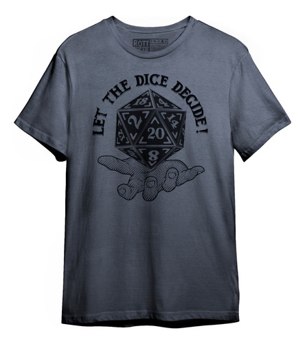 Let The Dice Decide  D&d D20 Dragons Roll Playera Rott Wear