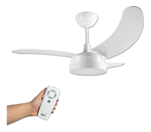 Ventilador De Teto Búzios 127v Branco Com Controle Remoto Original Tron