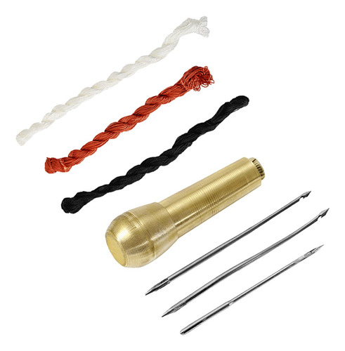 Kit De Agujas De Reparación De Zapatos Con Mango De Cobre