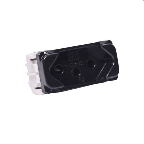 Tomada P/ Moveis Embutir Led Line 2p T Preta 10a 250v