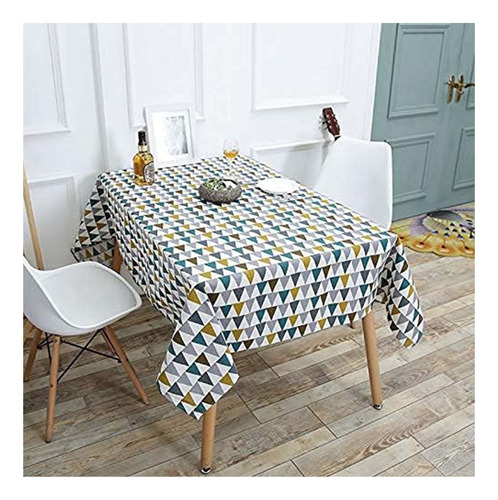 Mantel Para Mesa Rectangular De Lino De Algodón 140x220cm