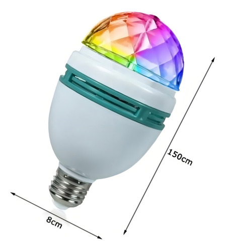 Lâmpada Led Estilo Globo De Festa Jogo De Luzes Luminária Luz Multicor 127/220V
