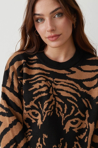 Sweater Para Mujer Modelo Tigre