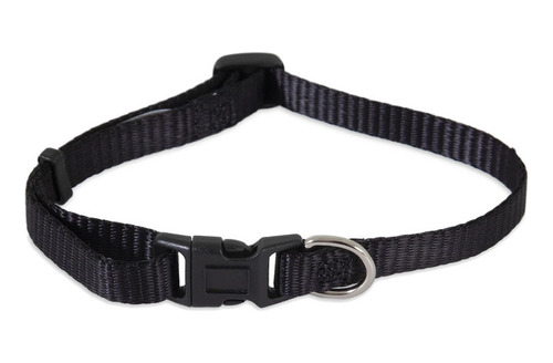 Petmate Collar Ajustable De Nylon Negro Talla S