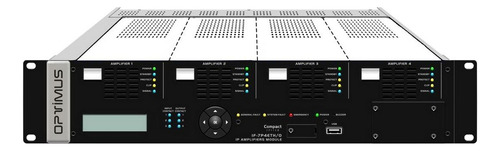 Interfaz De Audio Ip Optimus - 4 Amplificadores Modulares