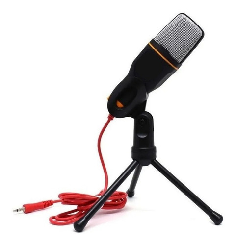 Microfone Condensador Com Tripé Para Gravação Profissional