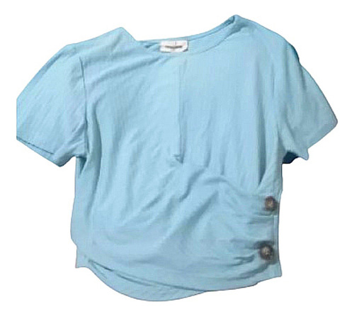 Polera Top Crop Con Dobladillo Talla M / L, Americanino