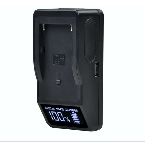Cargador Rápido Para Baterías Np-f570, Np-f770 Y Np-f970