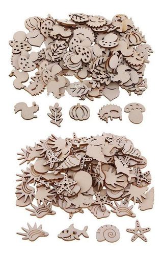 Imagen 8 de 10 de Colgantes De Madera Decoración Bricolaje Artesanía De