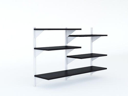 Librero Configurable 6 Repisas Crep8 Nuuk Concept Color Blanco